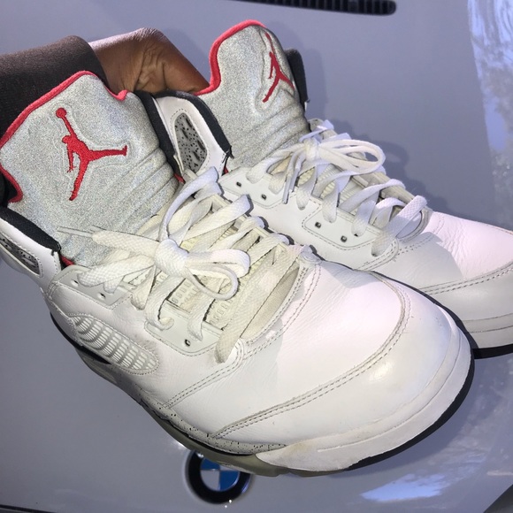 Air Jordan Retro 5 White Cement Size 11.5 - Picture 5 of 8